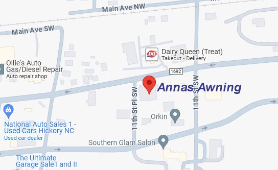 Annas Awning Map